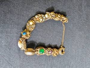 Vintage Goldette Charm Bracelet