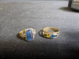 10K Gold Gemstone Rings (Lot of 2)