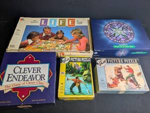 Vintage Board Game & Puzzle Mixed Lot