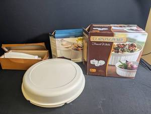 CorningWare French White 6-Piece Serve & Store Set