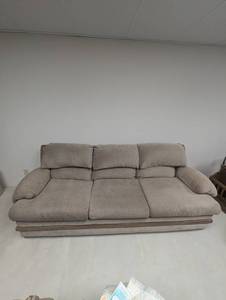 Contemporary Sofa With Wood Accent Trim