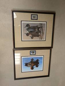 Vintage Phil Scholer Signed Duck Stamp Prints (Lot of 2)