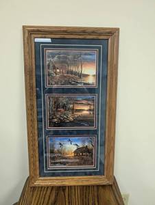 Framed Triple Landscape Print Set