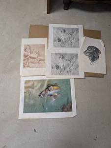 Signed Wildlife Prints Debbi Marceau & Larry Green Mixed Lot of 5