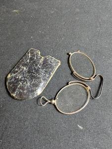 Vintage Wire Eyeglass Frames With Case
