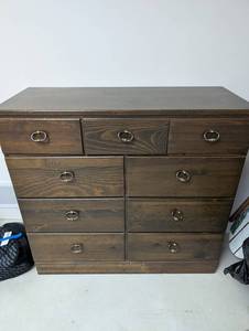 8-Drawer Wood Dresser