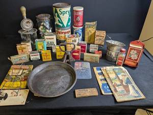 Vintage Spice Tins, Recipe Booklets & Kitchen Tools Mixed Lot
