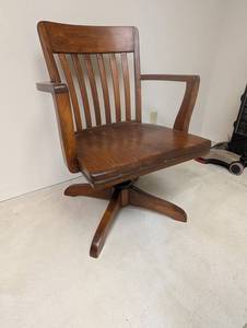 Vintage Mid-Century Swivel Desk Chair