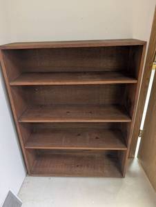 Wood Bookcase 37 in W X 48 in H