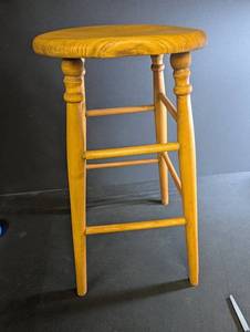 Vintage Oak Bar Stool