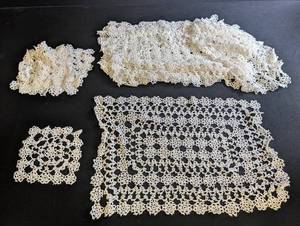Vintage Lace Doily Assortment (Lot of 4)