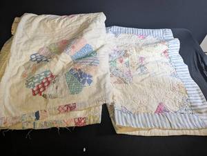 Patchwork Quilt & Pillowcase Set (Lot of 2)
