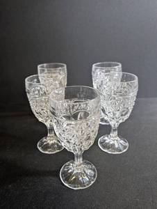 Vintage Cut Crystal Goblets (Lot of 4)