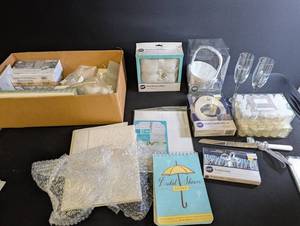 Bridal Shower Supplies Mixed Lot