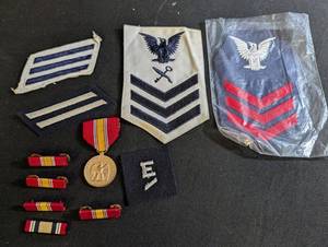 Vintage Military Rank Insignia Patch Lot