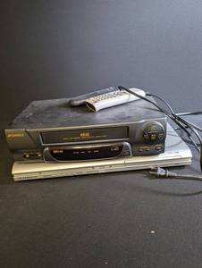 Sansui 4-Head VCR Samsung DVD Player & Remotes Mixed Lot