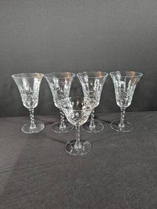 Crystal Stemmed Cordial Glasses (Set of 5)