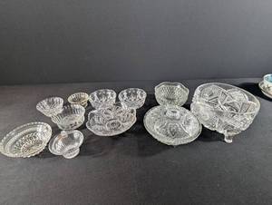 Crystal Compotes and Serving Dishes Mixed Lot