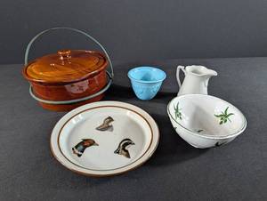 Malcolm T. Fleming Bird Portrait Plate & Hobby-Porselen Ceramic Mixed Lot