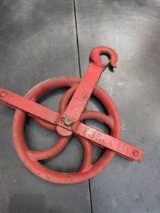 Red Pulley Block T350C10 With Hook