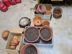 Terracotta Planter and Saucer Estate Lot