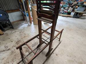 Antique Wooden Clothes Wringer