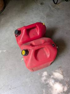 Red Fuel Cans 6 Gallon (Lot of 2)