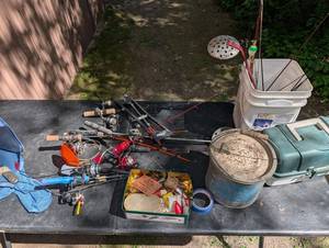 Fishing Rods, Reels & Tackle Mixed Lot