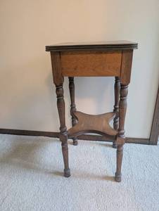 Vintage Wooden Plant Stand Table