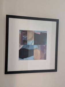 Signed Abstract Framed Artwork 1992