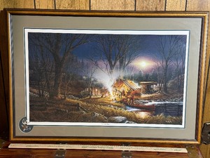 Terry Redlin Campfire Tales Conservation Edition Framed & Signed Print w COA #18126000