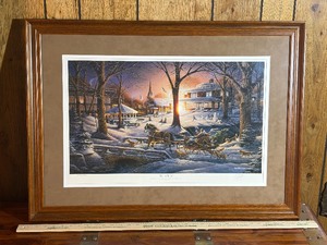 Terry Redlin Racing Home Signed & Numbered Limited Edition Print - Framed with COA
