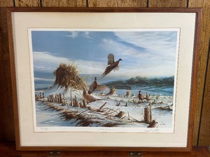 Terry Redlin The Sharing Time Signed Open Edition Framed Art Print (1989) - Loose Frame
