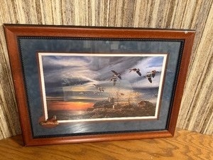 Terry Redlin Silent Sunset Framed Art Print  Wild Wings Professionally Framed