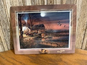 Terry Redlin Hunters Haven Limited Edition Porcelain Art Plate - Bradford Exchange