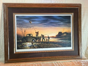 Terry Redlin Signed COA Framed Lithograph The Conservationists Low # 52329500
