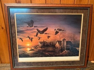 Terry Redlin Sundown Signed Limited Edition Print - 451960 (South Dakota Ducks Unlimited 1984)