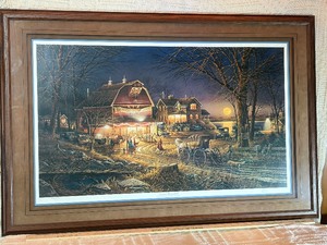 Terry Redlin Harvest Moon Ball Signed & Numbered Print 47919500 COA Framed