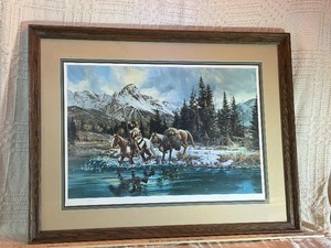 Gerry Metz Signed & Numbered Limited Edition Framed Western Print (54750)