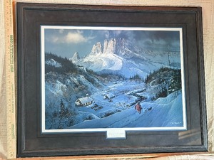 Ted Blaylock Signed Limited Edition Lithograph Bring up a Grandchild COA