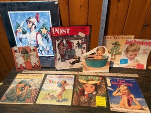 Vintage Good Housekeeping & Saturday Evening Post Magazine prints