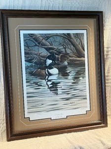 Harold Roe Secluded Water Signed Ducks Unlimited 1985 Artist of the Year Print