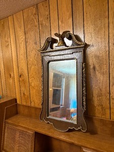 Vintage NuTone Model 795 Federal Style Wall Mirror with Eagle Finial