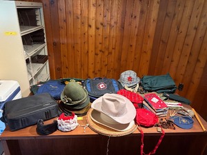 Vintage Boy Scouts BSA Cub Scouts Uniforms Hats Memorabilia Ephemera Lot