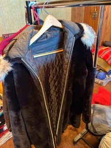 Vintage & Premium Outerwear Collection with (2) Rolling Garment Racks