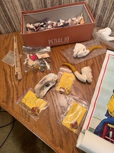 Mixed Collectibles Lot Featuring Boy Scouts Poster, Figural Pipes, Costume Jewelry, Shells & More