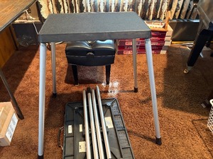 Da-Lite Project-O-Stand Folding Projector Table - Portable Heavy Duty AV Stand with Adjustable Legs