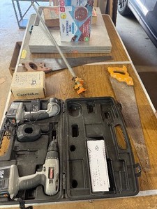 Craftsman 15.6V Drill & Flashlight Set, Folding Aluminum Table, Vintage Saws, My Tee Glo Heaters & More