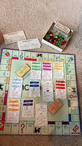 Vintage Collectibles Lot  1935 Edition Monopoly Game, Cigar Box, & Decorative Plate with Frame