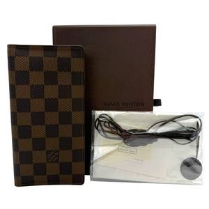 Louis Vuitton Damier Ebene Pocket Organizer Wallet w/ Box & Accessories; Pre-Owned Retail $725
